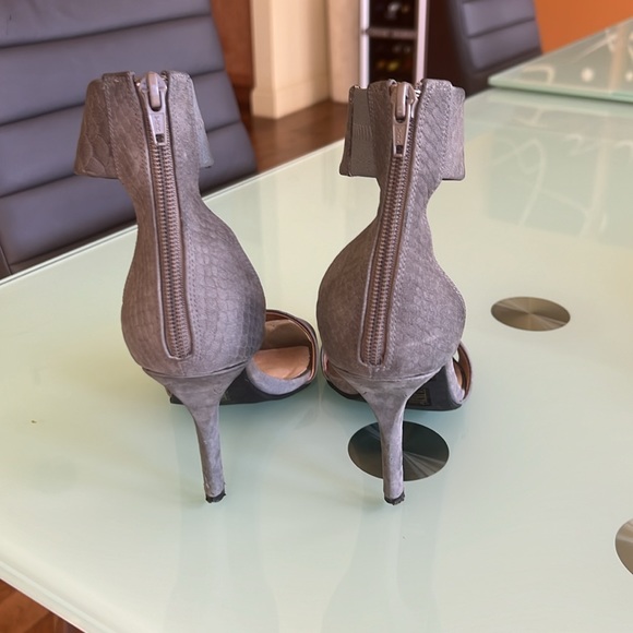 Jeffrey Campbell Gray Snake Heeled Sandal - Picture 5 of 7